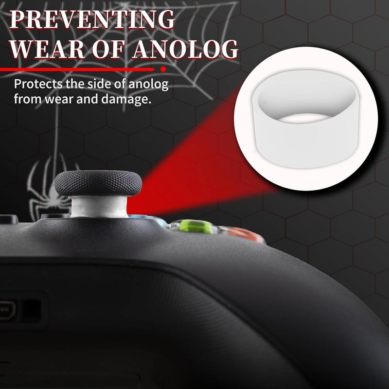 PlayRealm Silicone Skin Cover Sticker x 1 & Extender Grips x 2 for Xbox Series/One Controller Venom - Image 4
